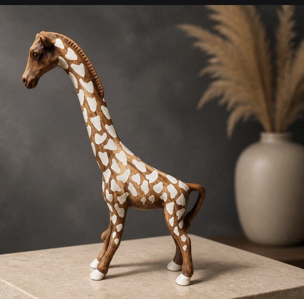Vintage 1950’s/1960’s MCM Ceramic Tall Giraffe 17x19” Great Condition